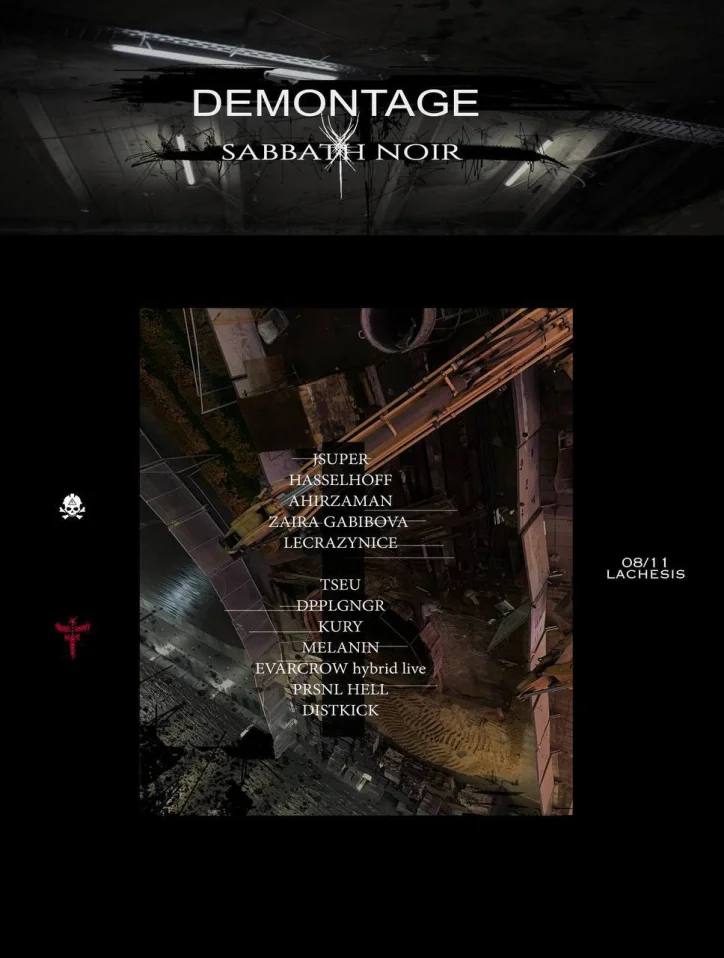 Demontage x Sabbath Noir
