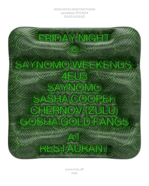 SAYNOMO WEEKENDS