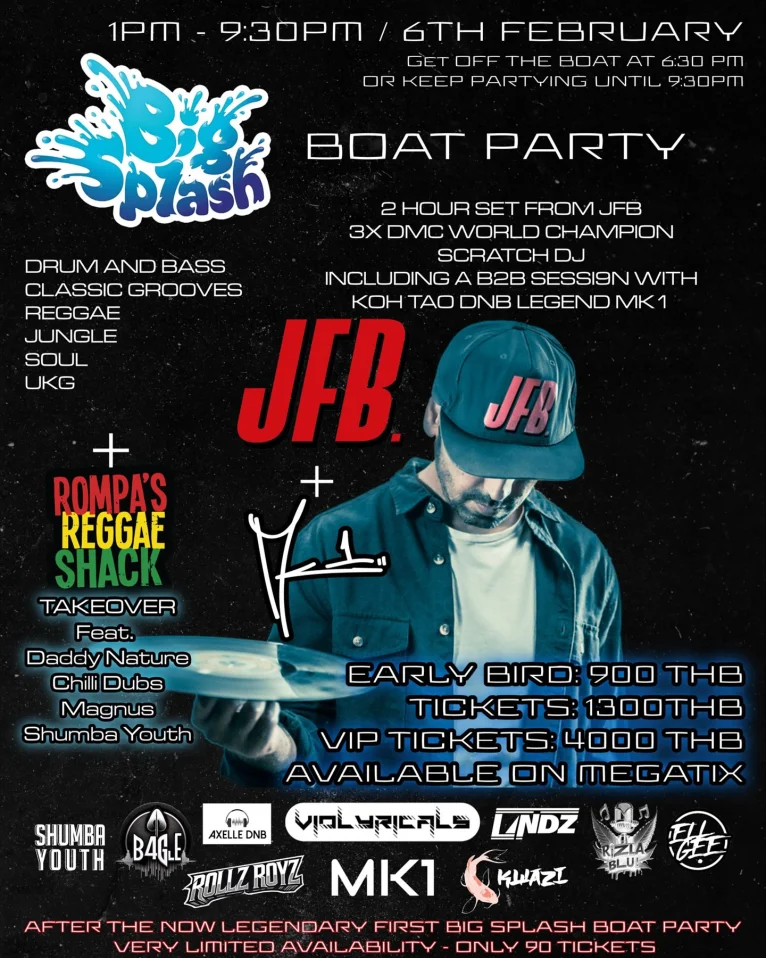 Big Splash Drum and Bass Boat Party Featuring 