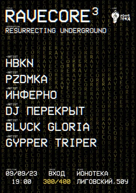 RAVECORE 3. RESURRECTING UNDERGROUND