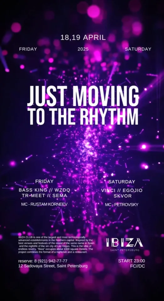 JUST MOVING TO THE RHYTHM