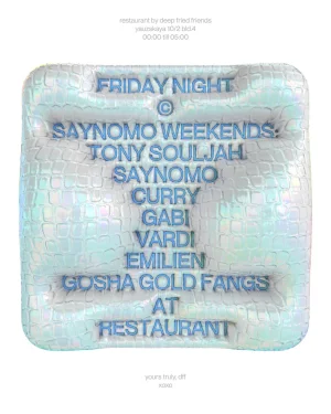 SAYNOMO WEEKENDS
