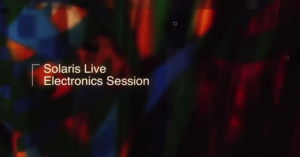 24.10.2025 — Solaris Live Electronics Session @ Solaris lab. (Санкт ...