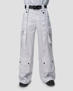 Брюки-карго Крю / Crew / белые мужские, цвет белый, размер 50