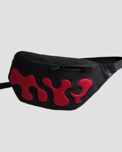 Поясная сумка Мур / Myr / черная с красным, цвет красный