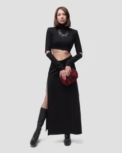 Платье Мист / Mist / черное женское, цвет черный, размер 42