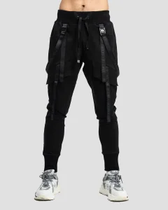 Джоггеры Октагон Реборн / Octagone Reborn / черные мужские, цвет черный, размер 42