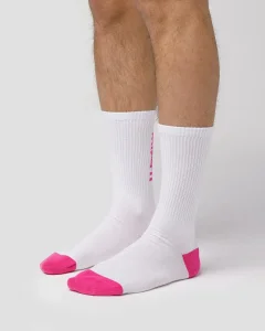 Носки Кэт Вариор / Cat Warrior / белые с розовым мужские, цвет белый, размер 36\40