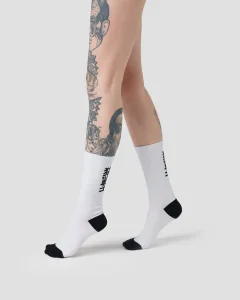 Носки Кэт Вариор / Cat Warrior / белые с черным, цвет белый с черным, размер 41\45
