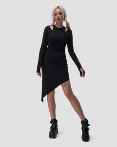 Платье Магнет / Magnet / черное женское, цвет черный, размер 38