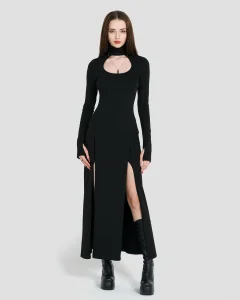 Платье Блад / Blood / черное женское, цвет черный, размер 40