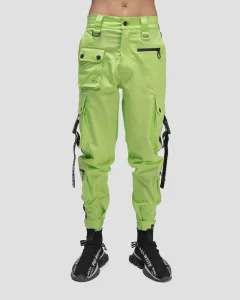 Брюки Джангл / Jungle / зеленые мужские, цвет зеленый с черным, размер 40