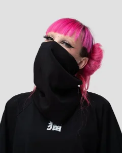 Шарф Бафф / Buff / базовый черный женский