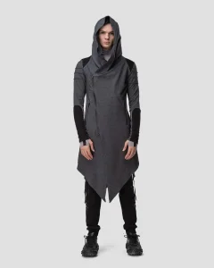 Мантия Оникс / Onyx / серый меланж мужская, цвет серый меланж с черным, размер 46