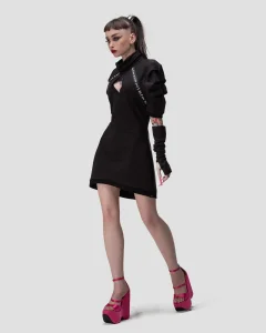 Платье Клауд / Cloud / черное женское, цвет черный, размер 38