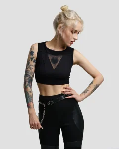 Топ Дип / Deep / черный женский, размер 46