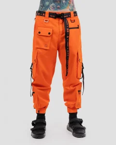 Брюки Джангл / Jungle / оранжевые мужские, цвет оранжевый, размер 40