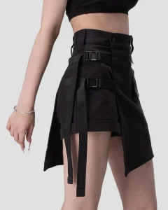 Юбка-шорты Лаки / Lucky / черные женские, цвет черный, размер 44