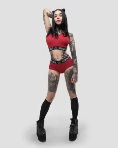 Трусы-шорты Альфа / Alpha / красные женские, цвет красный, размер 40