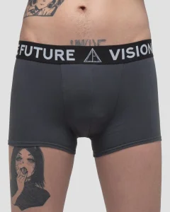 Трусы - боксеры Брифс / Briefs / серые мужские, цвет темно-серый, размер 48