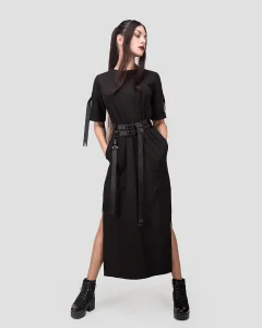 Платье Фривей / Freeway / черное женское, цвет черный, размер 44