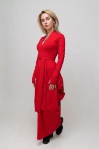 Платье Кимоно СЛ / Kimono SL / красное женское, цвет красный, размер 42