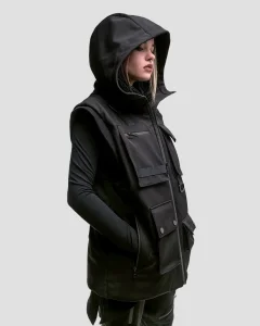 Жилет Гибрид / Hybrid / черный женский, размер 46