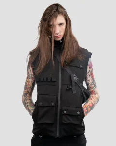 Жилет Гибрид / Hybrid / черная мужской, цвет черный, размер 44