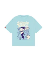 ФУТБОЛКА | HU$$$TLER AQUA  (ПРОНЫ₽₽₽А, ГОЛУБОЙ)