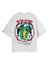 ФУТБОЛКА ШИРОКАЯ | BDSM WHT  (ИГРЫ НА СТОЛЕ, БЕЛЫЙ)