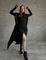 Фрак УНИКАЛЬНЫЙ черный - S - Черный