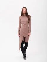 Платье СПИРАЛЬ мокко - L - Мокко