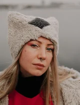 ШАПКА МиуМиу из вег-меха Натуральный беж - Ø 54 - S - Натуральный беж