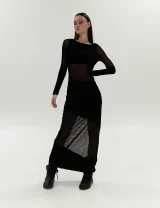 Платье ТАЙНА черное - M - Черный