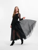 Платье Ла-Ла черное - L - Черный