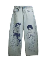 ДЖИНСЫ | OPPAI DARK BLUE  (БОЛЬШАЯ СИЛА, ТЕМНО-СИНИЙ)