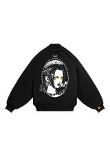 СВИТШОТ НА МОЛНИИ | BLACK STARLIGHT  (ЧЕРНЫЙ СВЕТ ЗВЕЗД)