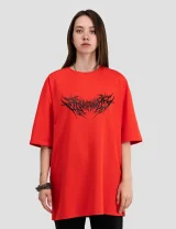 Футболка Фантом / Phantom / красная женская, цвет красный, размер 42