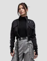 Куртка Анубис / Anubis / черная женская, цвет черный, размер 44