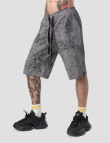 Шорты Драгон / Dragon / серый меланж мужские, цвет серый меланж с черным, размер 50