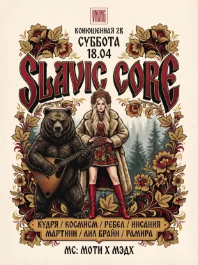 VNVNC | SLAVIC CORE | 18 АПРЕЛЯ poster