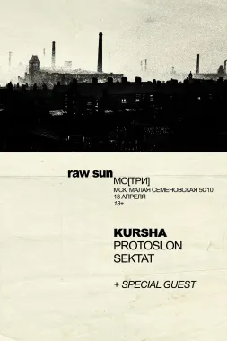 Raw sun poster
