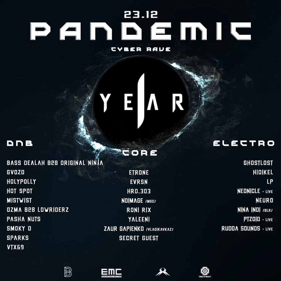 PANDEMIC RAVE 1 YEAR