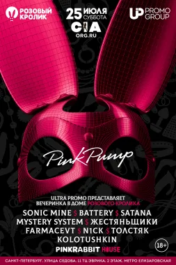 PINK PUMP RABBIT HOUSE poster