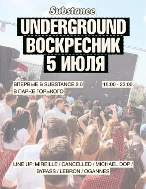 SUBSTANCE UNDERGROUND poster