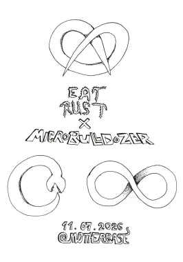 EAT RUST × MICROBULLDOZER poster
