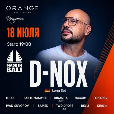 D-NOX 🇩🇪 by ORANGE @ Made in Bali poster