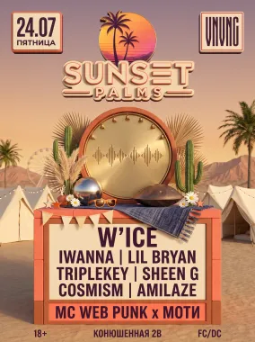 VNVNC | SUNSET PALMS | 24 ИЮЛЯ poster