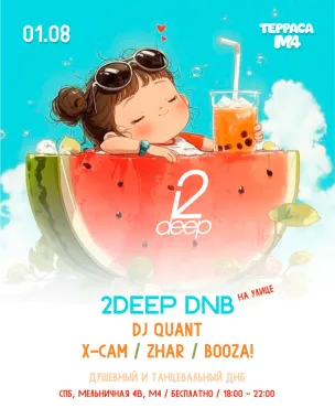 2DEEP DNB poster