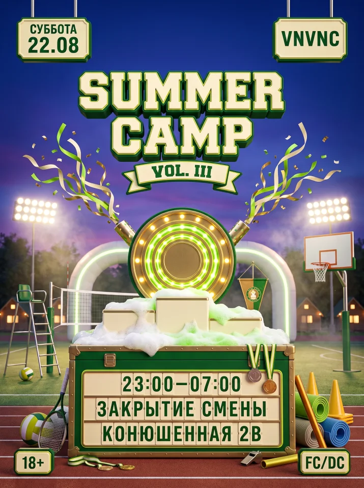 VNVNC | SUMMER CAMP | 22 АВГУСТА
